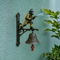 thumbnail image 3 of Firefighter Hydrant Wall Bell – Commemorative Doorbell with Loud Alarm Sound, Metal & Resin Wall Mount Bell for Patio, Porch, Home or Fence Décor, 3 of 5