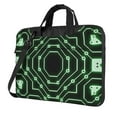 thumbnail image 1 of Green Chip Circuit Laptop Bag, 14 inch Laptop or Tablet, Business Casual Laptop Bag, 1 of 8