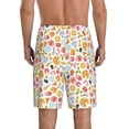 thumbnail image 3 of Kdxio Afternoon Tea Print Mens Sleep Shorts Bottoms Soft Comfy Pajama Wear Pants with Drawstring Pockets, 3 of 7