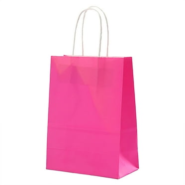 iOPQO 4Pcs Hand Paper Bag Kraft Paper Bag Packing Gift Bag Colorful Shopping Bag