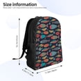 thumbnail image 4 of Balery Colorful Fish Mochila - Mochila Estilosa y Duradera para Laptop de 15 Pulgadas con Tela Oxford Impermeable, 4 of 8