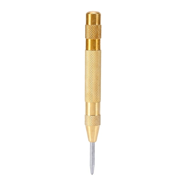 Center Punch, Brass Body Marking Hole Tool High Speed Steel Spring