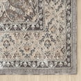 thumbnail image 3 of Woven Trends Rachel - 4545-21150 - Oriental Style, Vintage Border, Pet & Family Friendly, Living Room, Kitchen, Office, Low Pile Polyester Area Rug in Grey - 2' x 3', 3 of 4