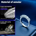 thumbnail image 5 of Engagement Rings Moissanite Jewelry , 1.5ct Diamond, Wedding Stackable love Ring,Promise Birthday Anniverseey Mother's Day Gifts for Her Women Wife., 5 of 10