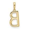 thumbnail image 4 of Auriga Fine Jewelry 10K Yellow Gold Diamond Letter B Initial Pendant for Women (W - 6.5 inch), 4 of 6
