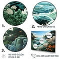 thumbnail image 3 of Designart "Untamed Beachscape Vistas" Coastal Coral Under Water Floater Framed Wall Art Prints, 3 of 5