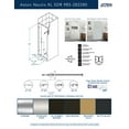 thumbnail image 2 of Aston Sdr985fruw-282280 Nautis Xl 80" High X 28" Wide Hinged Frameless Shower Door -, 2 of 7