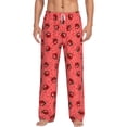thumbnail image 2 of Lsque Ladybugs On Red Polka Dot Print Men's Pajama Pants, Lounge Pant - Comfortable Home Wear,Elastic Waistband, Stylish Design-XX-Large, 2 of 9