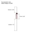 thumbnail image 2 of Uxcell 5Pcs Metal Temperature Thermal Fuse SF99 10A 250V with Terminal Connector, 2 of 6