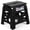 Black, variant on Folding Step Stool, 13 inch Non-Slip Foldable Stools Up to 300 LBS, Step Stool with Handle, Lightweight for Kitchen, Bathroom, Bedroom, Garden, Black, 1PC