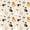 Beige Black, variant on Manfei Autumn Leaf Print Twin Sheets,Minimalist Pumpkin Halloween Bedding,3pcs,1 Flat Sheet,1 Fitted Sheet and 1 Pillowcase
