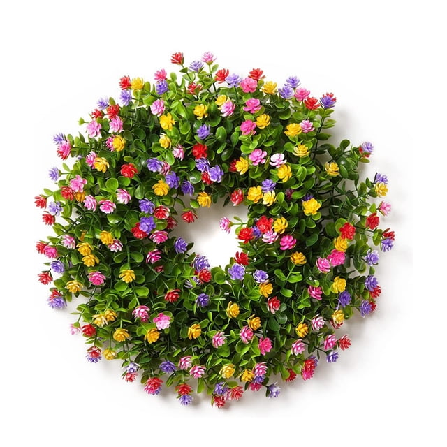 Guirnalda de Plantas Artificiales Billuyoard Decoración de Verano Colorida para Puerta delantera