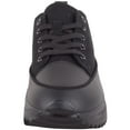thumbnail image 2 of Womens Easy Lace Up Low Top Canvas Chunky Sole Trainers Sneakers - Black - US 7, 2 of 7