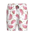 thumbnail image 4 of Wukai Watermelon Men’s Short Pajama Pants With Pockets Soft Sleep Pj Shorts for Men-Small, 4 of 6