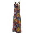 thumbnail image 6 of Coduop Women Summer Sleeveless High Waist Casual Wide Leg Jumpsuit Romper Plus size, 6 of 9