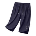 thumbnail image 3 of Elvqul Mens Pant Drawstring Trouser Summer Pocket Athletic Plain Straight Leg Elastic Waistband Bottom for Men, 3 of 8