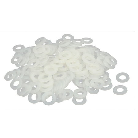 

M8 x 16mm x 1.4mm Nylon Flat Insulating Washers Spacers Off White 200PCS