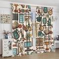 thumbnail image 4 of Science Window Drapes School Theme Window Curtains Brainstorming Good Ideas Curtain Panels for Kids Boys Girls Study Innovation Education Knowledge Window Treatments 21x54in,2 Panel Set, 4 of 6