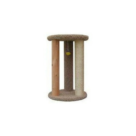 New Cat Condos Premier Round Multi Scratcher-Color:Green