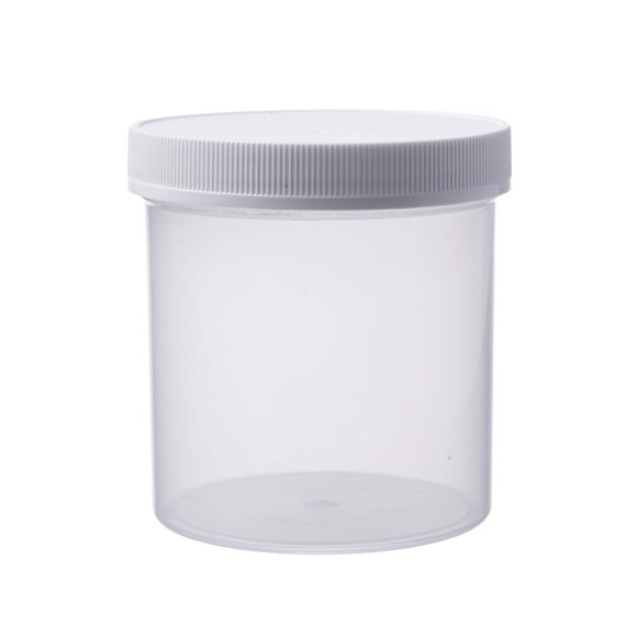 Consolidated Plastics Wide-Mouth Jar with Cap, 16 oz, Natural, 70 Piece