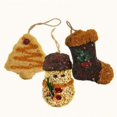 thumbnail image 2 of Adornos navideños con semillas de pájaro de Mr. Bird, tamaño trío colgante, 2 of 6