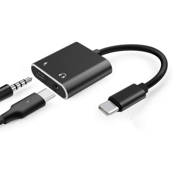 Usb C Headphone Adapter 2 In 1 Adapter 3.5mm Headphone Jack And Charging