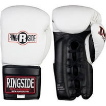 Ringside IMF Tech™ Lace-Up Sparring Boxing Gloves 14 oz White