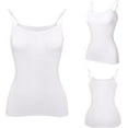 thumbnail image 2 of Débardeurs pour Femmes avec Soutien-Gorge Intégré Bretelles Spaghetti Réglables Camisole Rembourrée Sans Manches sous-Vêtements Basiques, 2 of 7