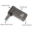 thumbnail image 2 of 10PCS PD Tipo-C Hembra a DC Macho Jack Plug Converter para HP 19.5V, 2 of 8