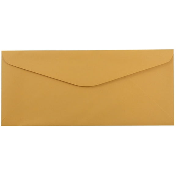 JAM Paper No. 14 Envelopes, 5 x 11 1/2, Brown Kraft Manila, 1000/Pack
