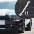 thumbnail image 2 of 2pcs 100mm Universal Car Bumper Lip Splitter Strut Tie Rods Adjustable Splitter Support Rods Silver Tone, 2 of 8