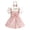 Pink, variant on mgoYE Newborn Baby Girl Summer Overall Dress 6-9 Months Infantl Short Sleeves Ribbed Romper Bow Skirt Set 3Pcs Outfits Wine