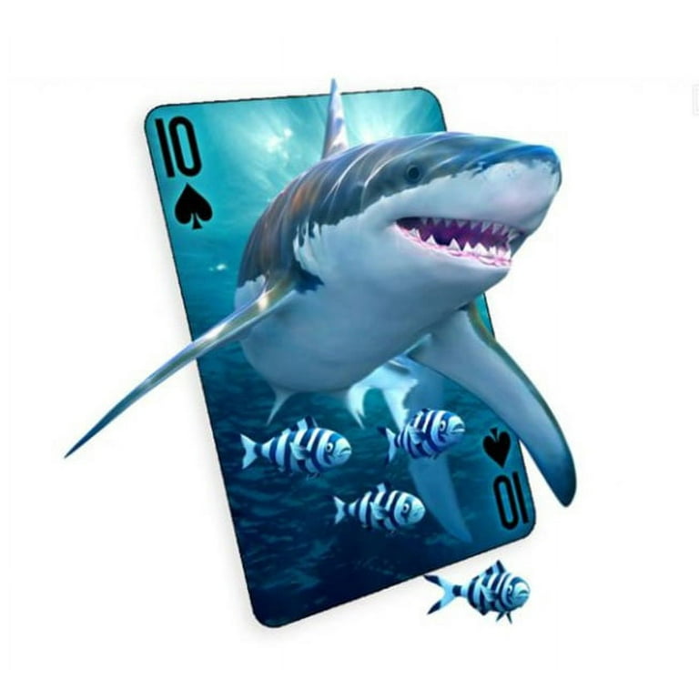 3D Shark Playing Cards - by Artgame - Walmart.com