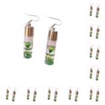thumbnail image 1 of Qarigey 1 par de pendientes de gota para mujer, colgante de botellas de cristal, vacaciones, cumpleaños, aniversario, compromiso, accesorios de Verde 10piezas Qarigey CBP308128, 1 of 6