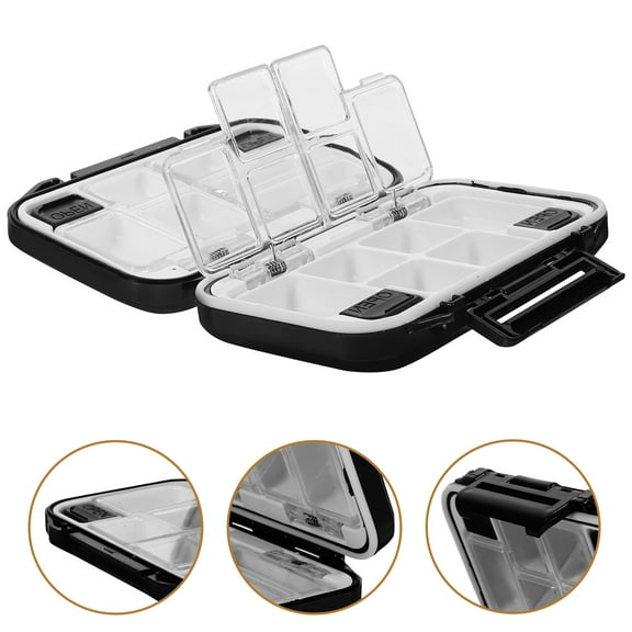 KALLORY 1Pcs Fishing Hook Box for Bass Fishing Tackle Storage Box Waterproof and Durable