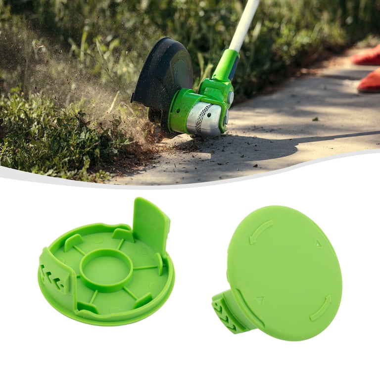 2* Grass Cutter Trimmer Spool Cap Replacement For GreenWorks ABS