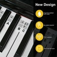 thumbnail image 4 of Removable Piano Keyboard Note Labels Reusable Silicone 88 Keys Piano Notes Guide Stickers, 4 of 5