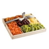 The Nuttery Premium Dried Fruit Classic Gift Basket-Dried Fruit Mix Gift Box-Healthy Snacking Gift Set-Wooden Tray Sectional Tray for Gift