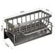 thumbnail image 5 of Rejilla de drenaje para fregadero, soporte de plástico ABS para esponja, escurridor de jabón para grifo, toallero, organizador de accesorios de cocina, 5 of 6