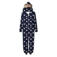 thumbnail image 2 of SwiftWear Blue Reindeer Pattern Family Christmas Pajamas with Matching Holiday Onesie Set Loungewear Xmas PJs for Women Men, 2 of 7