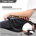 thumbnail image 4 of SCRAWLGOD 4 Pieces Set Cozy Office Chair Protector with Arm Rest Slipcovers Protective Rotating Chair Cover Easy to Remove Boss Swivel Chair Covers, American Flag Sunflower, 4 of 7