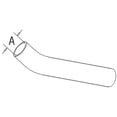 thumbnail image 3 of RAParts Fits Massey Ferguson TO35 35 135 2135 202 204 Lower Radiator Hose 180783M1, 3 of 8
