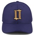thumbnail image 2 of Daxton Premium Mid Profile Hat Semi Curved Visor Navy Cap Black Gold Gothic Embroidered, Number 0, 2 of 4