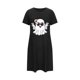 thumbnail image 5 of Camisón corto de talla grande para mujer, camisón de manga corta con estampado de pecho a la moda, camisón para mujer, 5 of 5