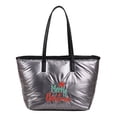thumbnail image 1 of Bolso Hobo Plumón para Mujer Bolso Hombro Acolchado Informal Bolso Mano para Compras Invierno (gris), 1 of 9