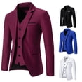 thumbnail image 4 of ZG Men's Smart Casual Slim Blazer Solid Color Single Breasted Polyester Viscose, 4 of 9