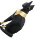 thumbnail image 3 of Gato egipcio 3D estereoscópico de papel, modelo DIY, decoración moldeada a mano, adornos, juguetes, origami geométrico tridimensional, negro (papel iridiscente negro y dorado), 3 of 7