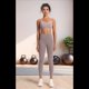 thumbnail image 4 of Sujetador Deportivo con Espalda Cruzada, Gris, Rosa, Talla S, 4 of 8