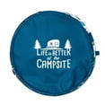 thumbnail image 4 of Camco Collapsible Container 42997 Life Is Better At The Campsite; Pop-Up Utility Container; Camping Theme Design; With Liner/Padded Carry Handles/Zipper Lid/Stake/Storage Bag, 4 of 12