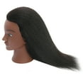thumbnail image 3 of RYHAIR African American Mannequin Head 100% Human Hair for Practice Braiding Styling Cosmetology Barber Training with Stand, 3 of 6